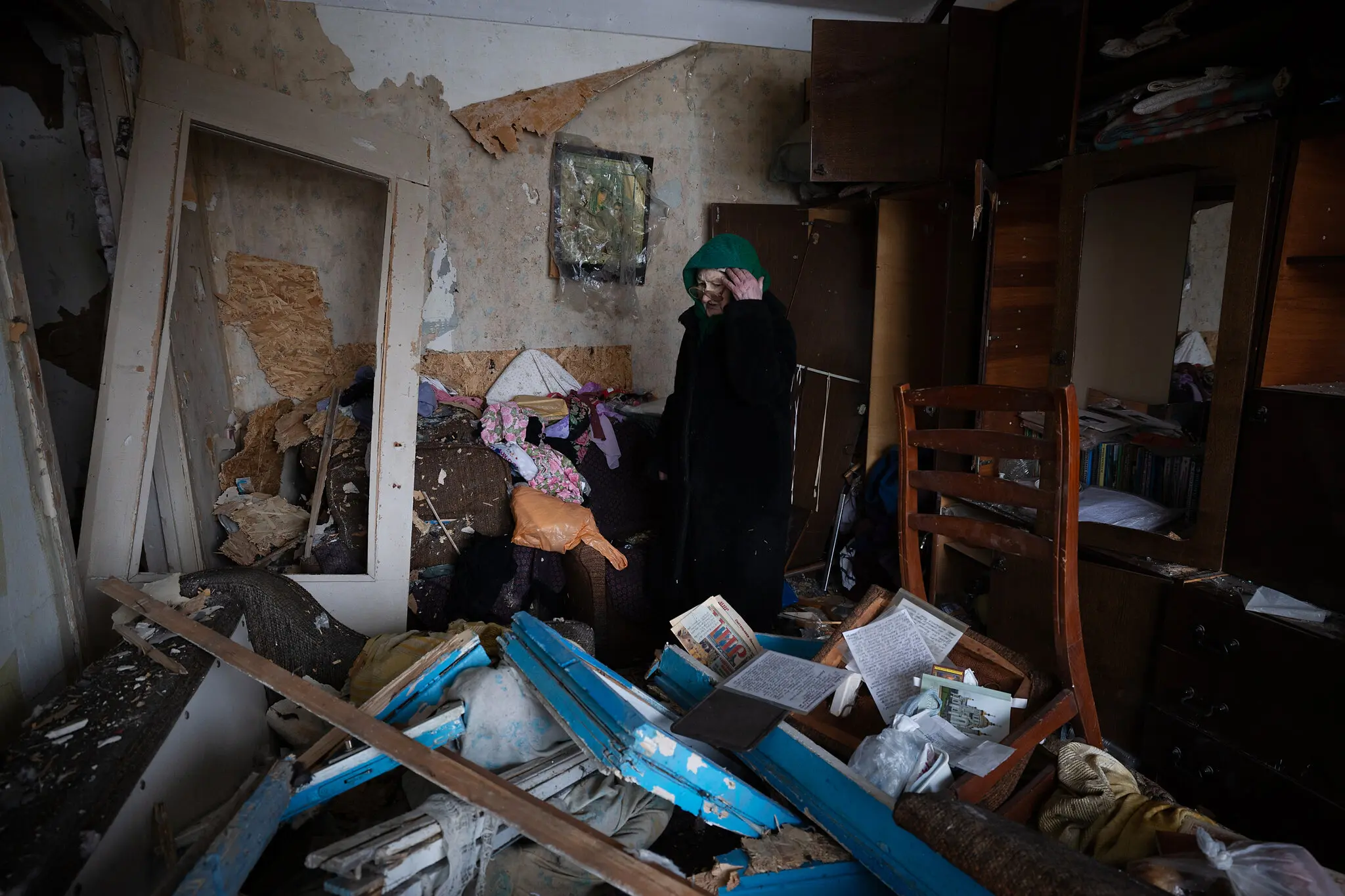 У Костянтинівці, промисловому місті на сході України, у понеділок. Місто зазнало потужного бомбардування з боку російських військ